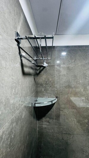 Staircase in 3 BHK Apartment at Ramky Towers, Gachibowli – for Rent