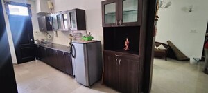 Kitchen in 3 BHK Apartment at Jaipurias Sunrise Greens Zirakpur, Vip Road – for Rent