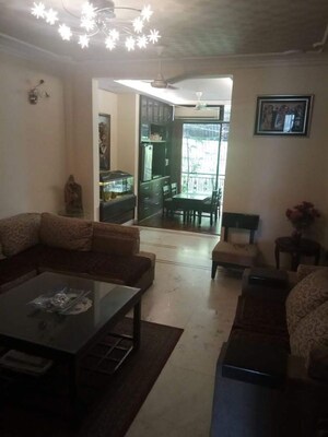 Living Room in 3 BHK Builder Floor at Nizamuddin East – for Sale