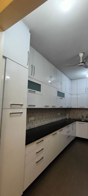 Kitchen in 3 BHK Builder Floor at Sushant Lok I – for Rent