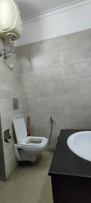 Bathroom in 3 BHK Builder Floor at Sushant Lok I – for Rent