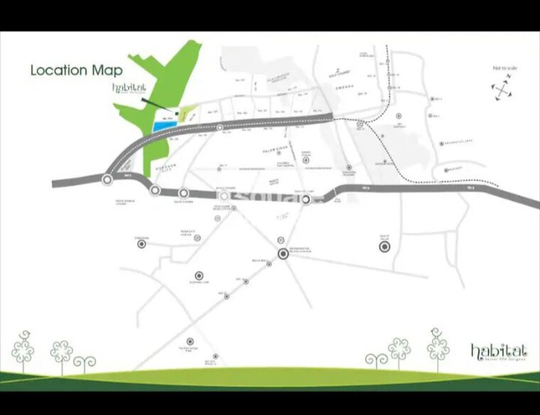 Map Location, conscient-habitat-arcade 3 Bedroom 485 Sq.Ft. Apartment In Sector 99a Gurgaon 10256496