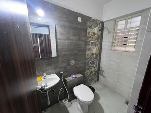 Bathroom in 1 BHK Apartment at Goel Ganga Amber, Tathawade – for Rent