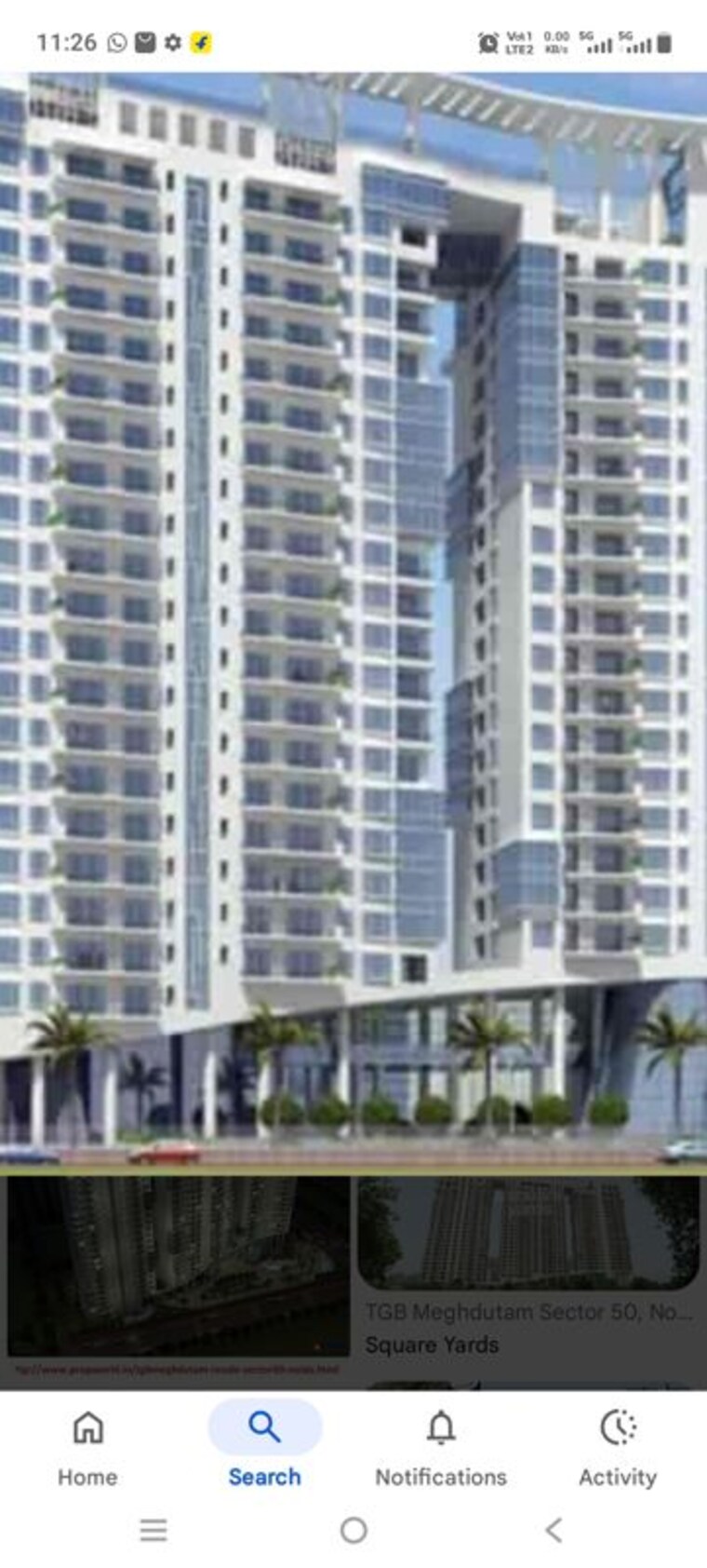 Exterior View, tgb-meghdutam 3 Bedroom 2250 Sq.Ft. Apartment In Sector 50 Noida 10256639