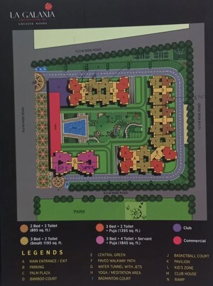 Master Plan in 4 BHK Apartment at Newtech La Galaxia, Surajpur – for Sale