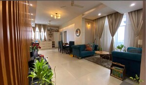 Living Room in 3 BHK Apartment at Omaxe Heights, Sector 86 – for Rent