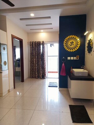 Living Room in 2.5 BHK Apartment at Aparna Cyberscape, Nallagandla – for Rent