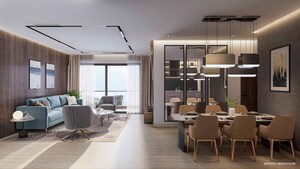 Living Room in 3 BHK Apartment at Kothrud – for Sale