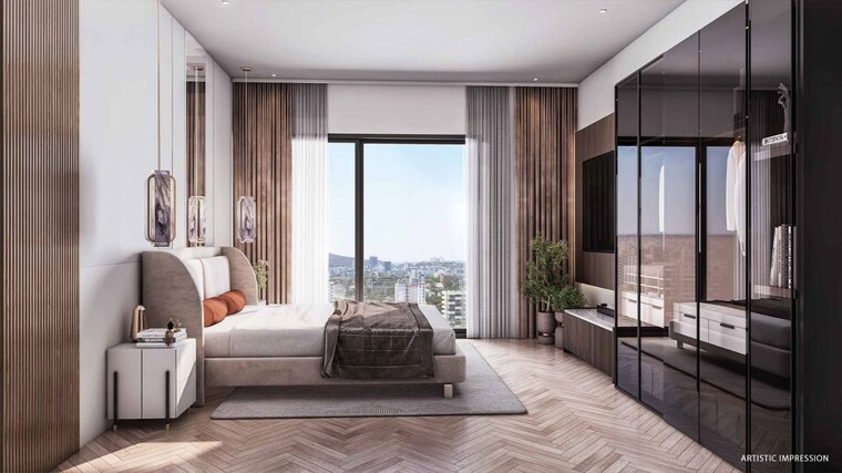 Bedroom, kothrud 3 Bedroom 1255 Sq.Ft. Apartment In Kothrud Pune 10256768