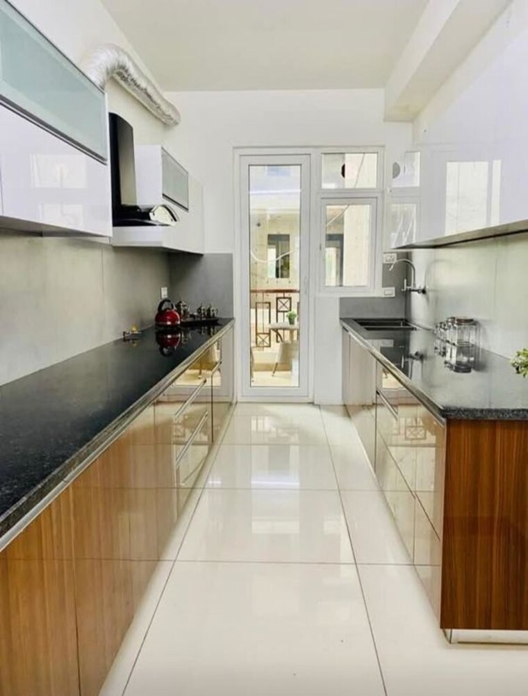 Kitchen, hermitage-centralis 3 Bedroom 1700 Sq.Ft. Apartment In Vip Road Zirakpur 10256920