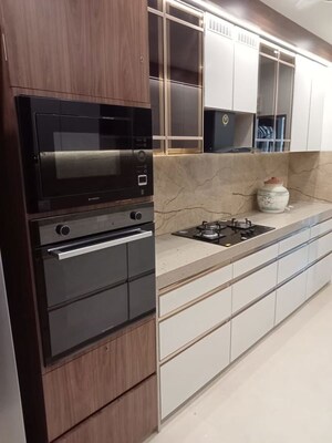 Kitchen in 4 BHK Apartment at Godrej The Trees, Vikhroli East – for Rent