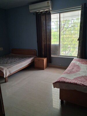 Bedroom in 3 BHK Apartment at Kirti Elegant, Baner – for Rent