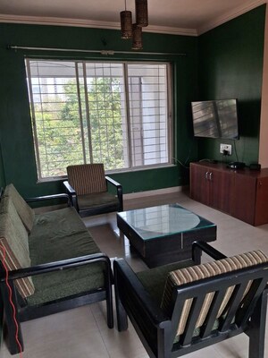 Living Room in 3 BHK Apartment at Kirti Elegant, Baner – for Rent