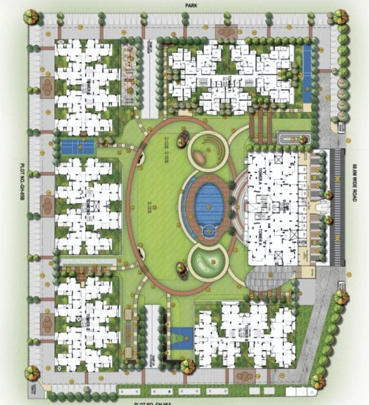 Master Plan, victoryone-amara 3 Bedroom 1650 Sq.Ft. Apartment In Sector 16 Greater Noida Greater Noida 10256988
