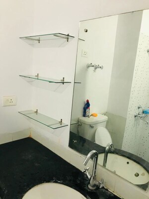 Bathroom in 2 BHK Apartment at Ansal Paradise Crystal, Sushant Golf City – for Rent