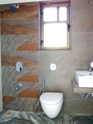 Bathroom in 3 BHK Apartment at Gala Eternia, Thaltej – for Rent