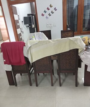 Dining area in 2 BHK Independent House at Aliganj – for Rent