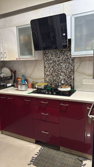 Kitchen in 3 BHK Apartment at Aims Golf City, Sector 75 – for Rent