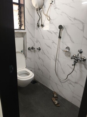 Bathroom in 2 BHK Apartment at La Chapelle Apartment, Malad West – for Rent