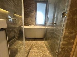 Bathroom in 3 BHK Apartment at Rustomjee Crown, Prabhadevi – for Sale