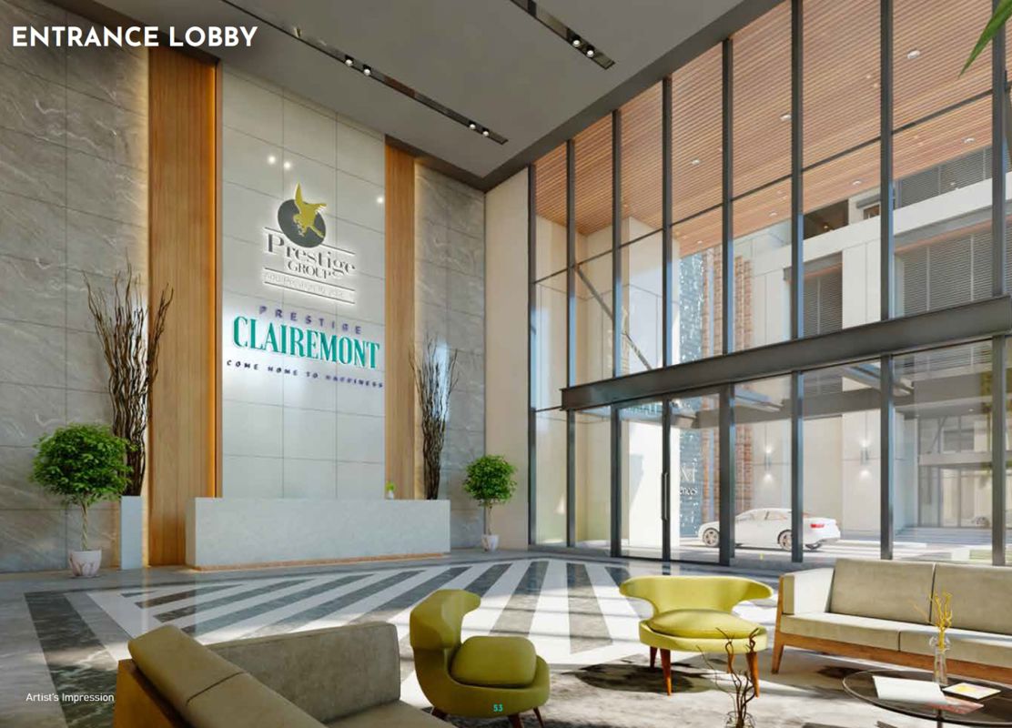 3 BHK + Pooja Room Apartment For Sale in Prestige Clairemont