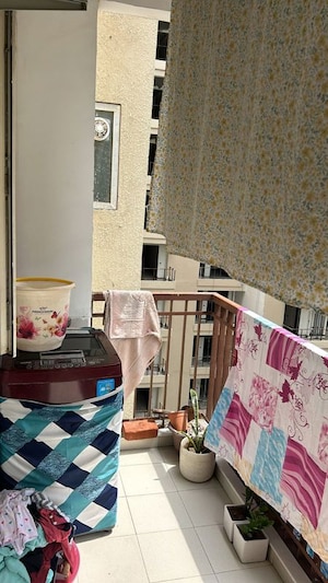 Balcony in 3 BHK Apartment at Rani Aakriti Shantiniketan, Sector 143 – for Sale