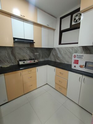 Kitchen in 3 BHK Builder Floor at Panchsheel Vihar – for Rent