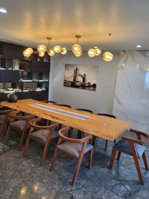 Dining area in 4 BHK Apartment at Jaypee Green Wish Town Kristal Court 1, Sector 128 – for Rent