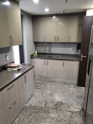 Kitchen in 4 BHK Apartment at Jaypee Green Wish Town Kristal Court 1, Sector 128 – for Rent