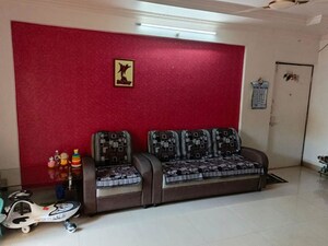 Living Room in 2.5 BHK Apartment at Sai Orchards Apartment, Pimple Saudagar – for Rent