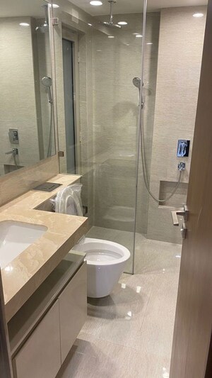 Bathroom in 2 BHK Apartment at Hiranandani Highland, Powai – for Rent