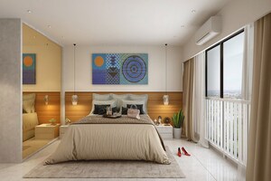 Bedroom in 2 BHK Apartment at Dynamix Astrum, Malad East – for Rent