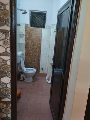 Bathroom in 2 BHK Builder Floor at Mahavir Enclave 1 – for Rent