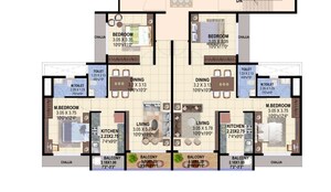 Floor Plan in 2 BHK Apartment at Kharghar – for Sale