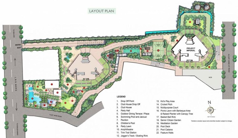 Master Plan, kalpataru-crest 3 Bedroom 980 Sq.Ft. Apartment In Bhandup West Mumbai 10257946