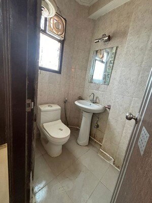 Bathroom in 1 BHK Apartment at Freedom Fighters Enclave – for Rent
