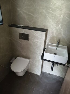 Bathroom in 2 BHK Apartment at Puranik Aldea Espanola, Baner – for Rent