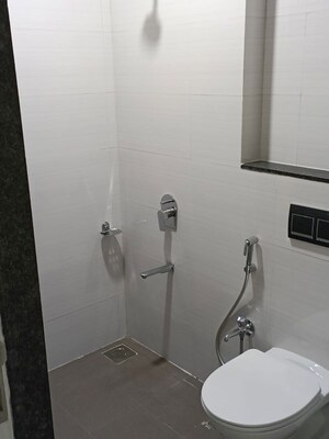 Bathroom in 2 BHK Apartment at Rustomjee Urbania Azziano, Thane West – for Rent
