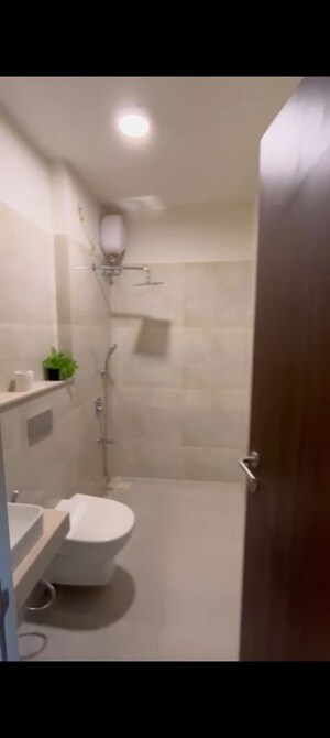Bathroom in 3 BHK Apartment at L&T Seawoods Residences Phase 2, Seawoods – for Rent
