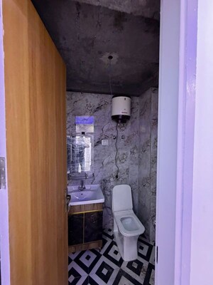 Bathroom in 2 BHK Apartment at Chattarpur – for Rent