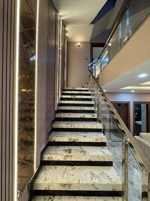 Staircase in 4 BHK Villa at Arjun Nagar – for Sale