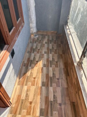 Balcony in 1 BHK Apartment at Palm Residency Chhatarpur, Chattarpur – for Rent