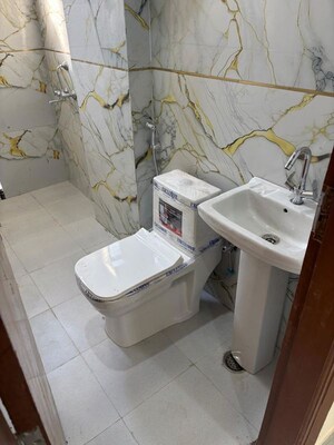 Bathroom in 1 BHK Apartment at Palm Residency Chhatarpur, Chattarpur – for Rent