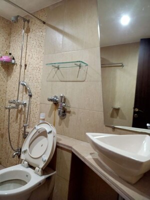 Bathroom in 3 BHK Apartment at Ekta Everglades, Bandra West – for Rent