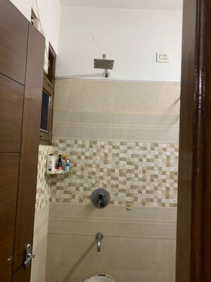 Bathroom in 3 BHK Builder Floor at Guru Nanak Enclave, Dhakoli – for Rent
