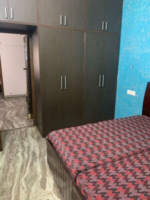 Bedroom in 3 BHK Builder Floor at Guru Nanak Enclave, Dhakoli – for Rent