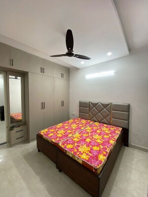 Bedroom in 3 BHK Builder Floor at Motia Blue Ridge, Dhakoli – for Rent