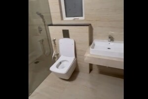 Bathroom in 3 BHK Apartment at Aurobindo Kohinoor, Serilingampally – for Rent