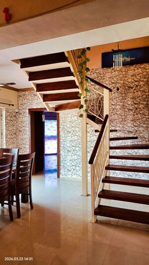 Staircase in 4 BHK Apartment at Gera GreensVille SkyVillas, Kharadi – for Rent