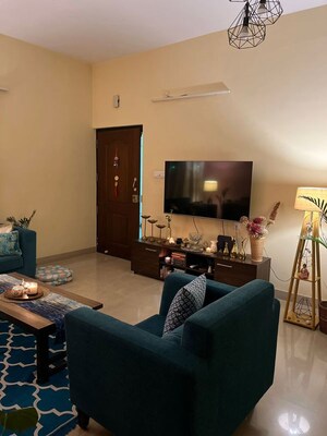 Living Room in 3 BHK Apartment at Ruchi Active Greens, Tangra – for Rent